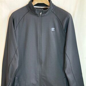 NWOT Champion Men's Double Dry Powertrain Mock Neck Full Zip Jacket - Black - XL